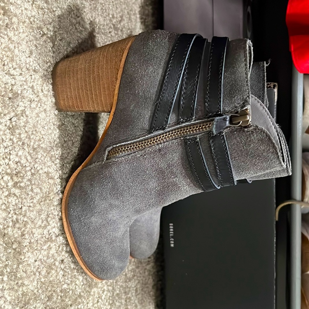 Grey booties